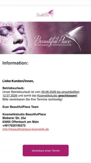 Betriebsurlaub !!